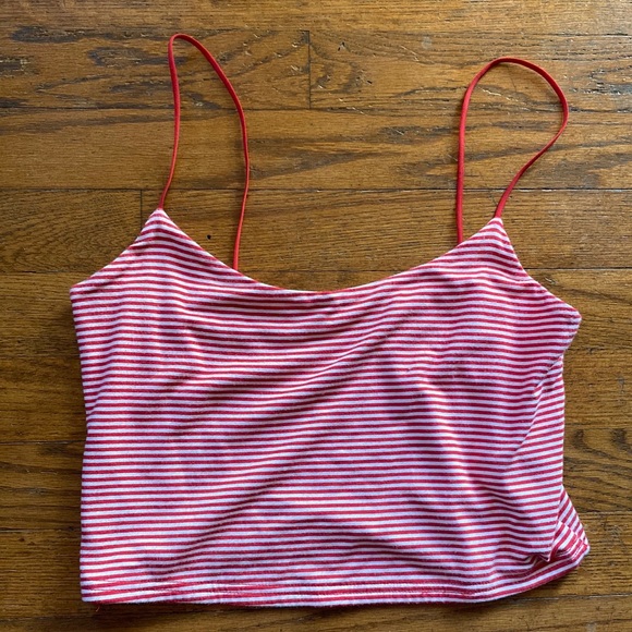 PacSun Tops - PacSun Red and White Striped Tank Top